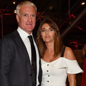 Didier Deschamps, sélectionneur et ancien joueur de l'équipe de France de football, et sa femme Claude, durant la soirée des Sportel Awards 2018 au Grimaldi Forum à Monaco le 23 octobre 2018. © Bruno Bebert/Bestimage