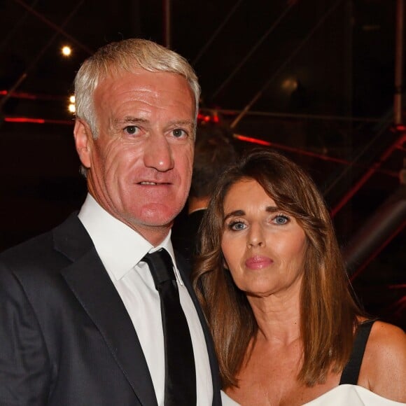 Didier Deschamps, sélectionneur et ancien joueur de l'équipe de France de football, et sa femme Claude, durant la soirée des Sportel Awards 2018 au Grimaldi Forum à Monaco le 23 octobre 2018. © Bruno Bebert/Bestimage