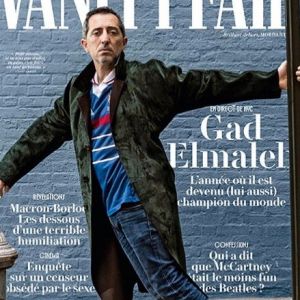 Gad Elmaleh en couverture du magazine "Vanity Fair", numéro du 25 octobre 2018.