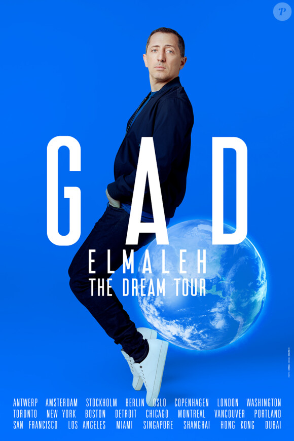 Exclusif - Gad Elmaleh en spectacle "GAD ELMALEH The Dream Tour" à l'Apollo theatre à Londres le 4 octobre 2018 . Une tournée qui l'emmenera dans le monde entier des USA, à Singapour, Hong-Kong, Shanghai, Dubai, Berlin...