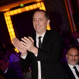 Exclusif - Gad Elmaleh - Dîner de gala et vente aux enchère pour l'association "Sauveteurs sans frontières" ("Qui sauve une vie sauve l'humanité") à l'hôtel du collectionneur à Paris, France, le 13 février 2018. © Rachid Bellak/Bestimage