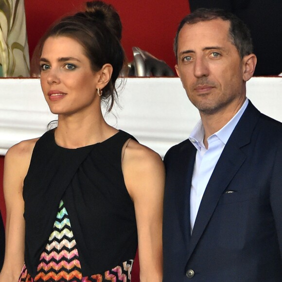 Charlotte Casiraghi et Gad Elmaleh - Soirée de cloture du 20ème Jumping International de Monte-Carlo au Port Hercule de Monaco à Monte-Carlo, le 27 juin 2015.