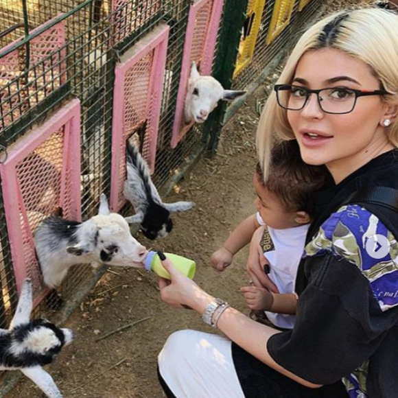 Kylie Jenner avec sa fille Stormi. Photo publiée sur Instagram le 24 octobre 2018.