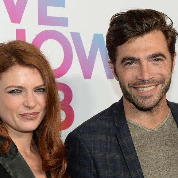 Elodie Frégé et son compagnon Gian Marco Tavani - People lors du "Etam Live Show 2018" aux Beaux-Arts à Paris, le 25 septembre 2018. © Veeren/Moreau/Bestimage