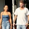 Matt Pokora et sa compagne Christina Milian sont allés déjeuner en amoureux au restaurant Mauro à coté de Fred Segal à West Hollywood. Le 25 octobre 2018.