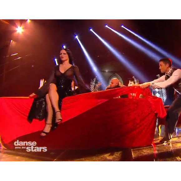 Pamela Anderson lors du 5e prime de DALS 9 le 27 octobre 2018