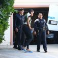 Ambiance devant la domicile de Mac Miller après qu'il ait été retrouvé mort dans sa maison de San Fernando, Il s'agirait d'une overdose à Los Angeles le 7 septembre 2018.