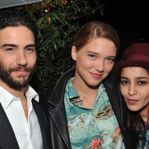 Tahar Rahim, Léa Seydoux et Leila Bekhti - Soirée du film " Grand Central " sur la plage Magnum lors du 66eme festival de Cannes le 18 mai 2013.