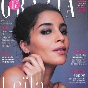 Couverture du magazine "Grazia" en kiosque le 31 octobre 2018