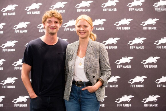 Niels Schneider et Virginie Efira - Photocall de la 33ème édition du festival du film francophone à Namur en Belgique le 29 septembre 2018.