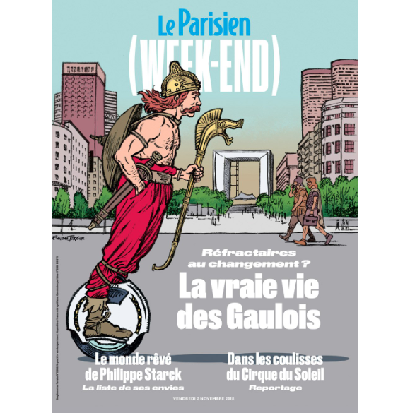 Couverture du "Parisien Week-End" du 2 novembre 2018