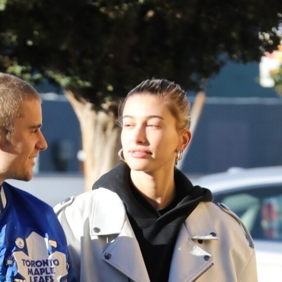 Justin Bieber et sa femme Hailey Baldwin sont allés prendre un café à Los Angeles, le 3 novembre 2018