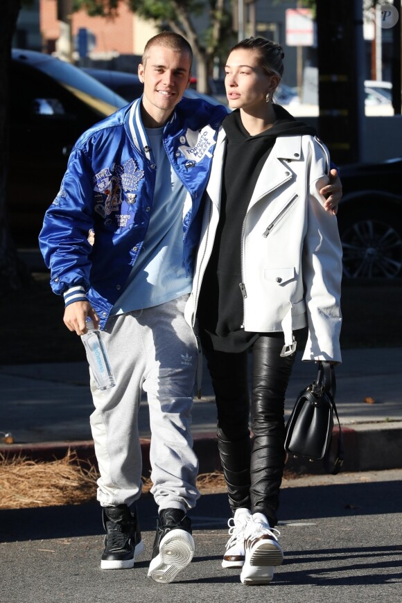 Justin Bieber et sa femme Hailey Baldwin sont allés prendre un café à Los Angeles, le 3 novembre 2018