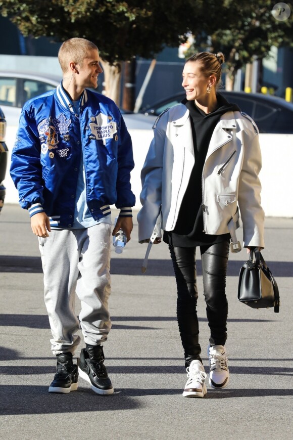 Justin Bieber et sa femme Hailey Baldwin sont allés prendre un café à Los Angeles, le 3 novembre 2018