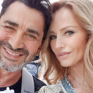 Adriana Karembeu et Aram Ohanian, heureux parents de Nina, le 22 octobre 2018.