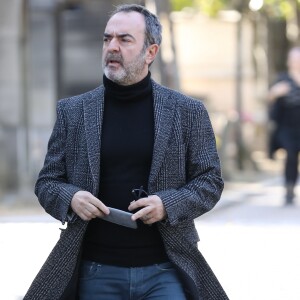 Bruno Solo - Obsèques du journaliste, animateur de télévision et animateur de radio français Philippe Gildas en la salle de la Coupole au crématorium du cimetière du Père-Lachaise à Paris, France, le 5 novembre 2018.