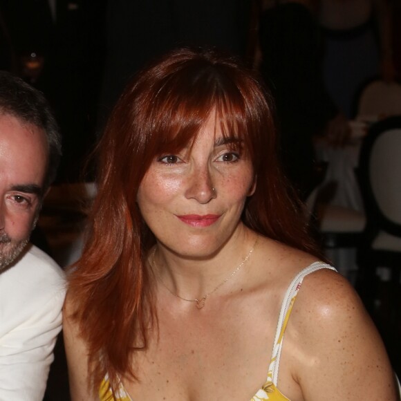 Exclusif - Bruno Solo et sa femme Véronique Cloche-Pin - Dîner de Gala dans le cadre de la grande campagne du Théâtre National de Chaillot pour la rénovation du Grand Foyer et de ses trésors Art Déco à Paris, le 29 juin 2015.