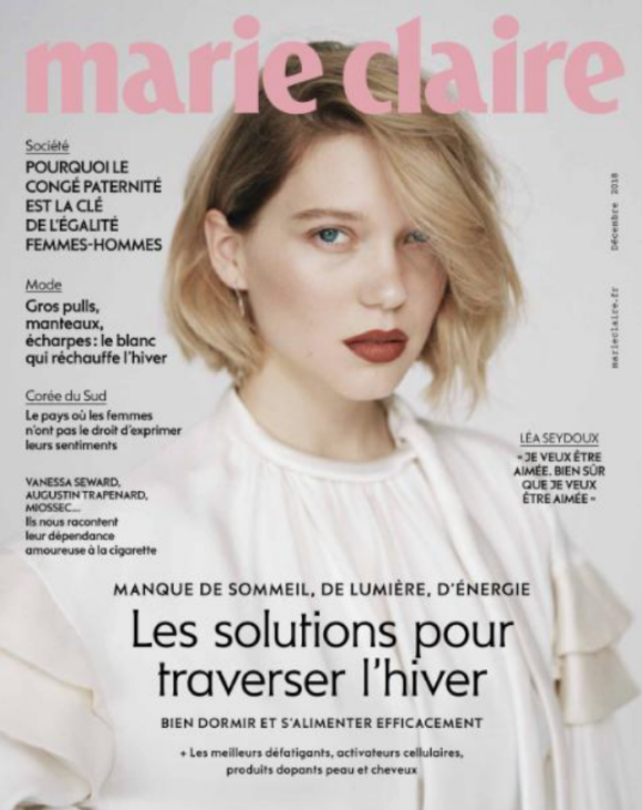 Marie Claire, en kiosques le 7 novembre 2018.