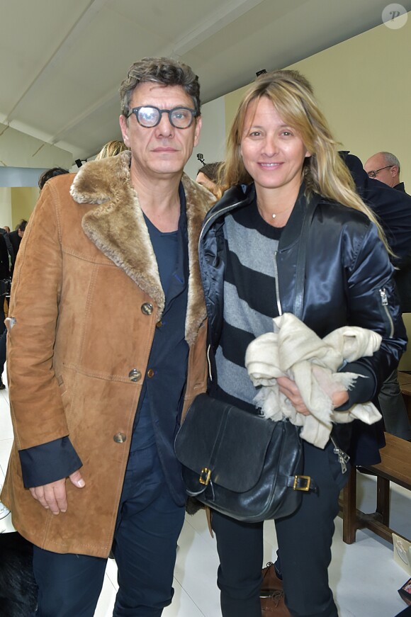 Marc Lavoine et sa femme Sarah Lavoine - People au défilé de mode de la collection hiver 2018 "Bonpoint" à Paris le 24 janvier 2018. © Giancarlo Gorassini/Bestimage