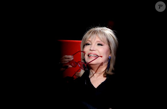 Exclusif - Enregistrement de l'émission "Le Divan" avec Amanda Lear en invitée et présentée par Marc-Olivier Fogiel, le 2 novembre 2018. L'émission sera diffusée le 9 novembre 2018 sur France 3. © Dominique Jacovides/Bestimage