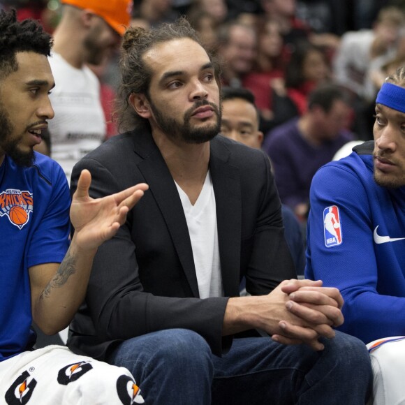 Joakim Noah lors d'un match des knicks au United Center de Chicago le 9 décembre 2017.