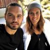 Laure et Florent Manaudou lors d'un shooting pour Dim le 29 octobre 2018.