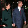 Kate Catherine Middleton, duchesse de Cambridge et le prince William, duc de Cambridge - La famille royale d'Angleterre à son arrivée à l'abbaye de Westminster pour un service commémoratif pour le centenaire de la fin de la Première Guerre Mondiale à Londres. Le 11 novembre 2018