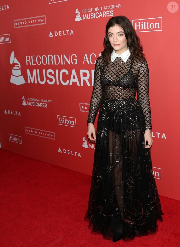 Lorde à la soirée 2018 MusiCares Person of the Year à New York. Le 26 janvier 2018.