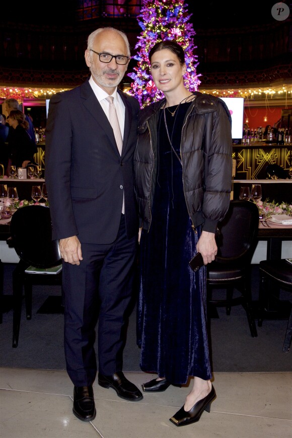 Exclusif - Paolo De Cesare (Président-directeur général de Printemps) et Marie-Agnès Gillot - 6ème édition du gala caritatif au profit de RoseUp Association sous la coupole du Printemps Haussmann à Paris le 12 novembre 2018. © Julio Piatti/Bestimage