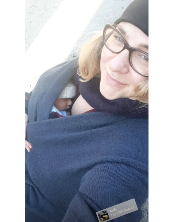 Marilou Berry présente son petit garçon Andy, le 14 novembre 2018 (capture d'écran)