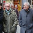 Claude Lelouch et Didier Barbelivien lors des obsèques de Francis Lai à Nice, France, 14 Novembre 2018.