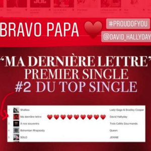 Ilona et Emma Smet apportent leur soutien à leur père David Hallyday, qui vient de sortir de sortir un single.