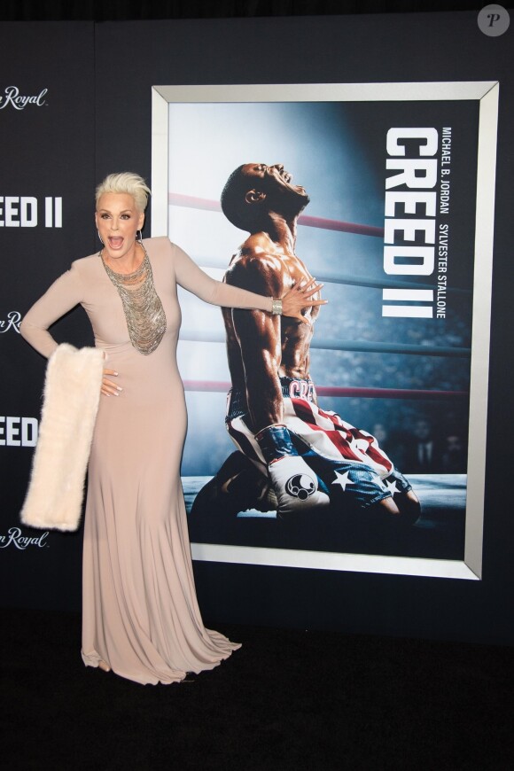 Brigitte Nielsen assiste à l'avant-première de "Creed 2" au AMC Loews Lincoln Square à New York, le 14 novembre 2018.