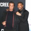 Sylvester Stallone et Michael B. Jordan assistent à l'avant-première de "Creed 2" au AMC Loews Lincoln Square à New York, le 14 novembre 2018.