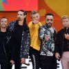 The Backstreet Boys sur le plateau de l'émission 'Good Morning America' à New York, le 12 juillet 2018.