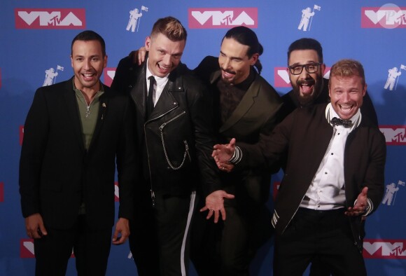 Les Backstreet Boys assistent MTV Video Music Awards 2018 à New York, le 20 août 2018.