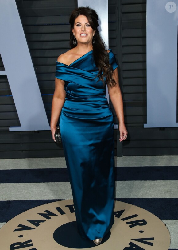 Monica Lewinsky à la soirée Vanity Fair Oscar au Wallis Annenberg Center à Beverly Hills, le 4 mars 2018