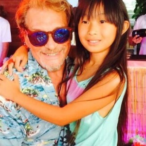 Johnny Hallyday fête de l'anniversaire de sa fille Jade sur Instagram, le 3 août 2015.