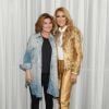 Céline Dion et Shania Twain, dans les loges du Colosseum, à Las Vegas, le 17 novembre 2018