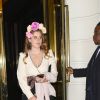 La princesse Beatrice d'York quitte la soirée privée Casamigos spéciale Halloween à Londres le 2 novembre 2018.