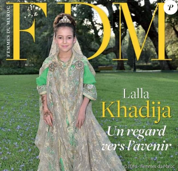 La princesse Lalla Khadija du Maroc, 11 ans, en couverture du numéro de novembre 2018 du mensuel FDM - Femmes du Maroc.