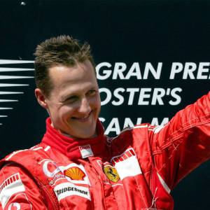 Michael Schumacher au Grand Prix of San Marin sur le circuit d'Imola, le 23 avril 2006