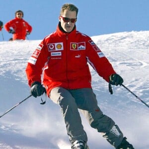 Michael Schumacher à Madonna di Campiglio, le 11 janvier 2005