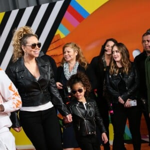 Mariah Carey et Nick Cannon avec leurs enfants Morrocan et Monroe à la soirée Nickelodeon's 2018