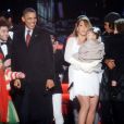 Barack Obama et Mariah Carey à la soirée "90th annual National Christmas Tree Lighting on the Ellipse of the National Mall" le 6 déceùmbre 2013 à Washington.