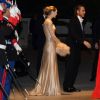 Beatrice Borromeo, vêtue de la robe Giorgio Armani qu'elle portait en 2014 pour le mariage d'Andrea Casiraghi et Tatiana Santo Domingo, se joignait à la famille princière de Monaco le 19 novembre 2018 au Grimaldi Forum pour le gala de clôture des célébrations de la Fête nationale monégasque. © Bruno Bebert/ Bestimage