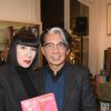 Chantal Thomass et Kenzo Takada à la séance de dédicaces du livre de Mme Kazuko Masui "Kenzo Takada" à la librairie Artcurial à Paris, le 21 novembre 2018. © Guirec Coadic/Bestimage