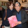 Inès de la Fressange et Kenzo Takada à la séance de dédicaces du livre de Mme Kazuko Masui "Kenzo Takada" à la librairie Artcurial à Paris, le 21 novembre 2018. © Guirec Coadic/Bestimage