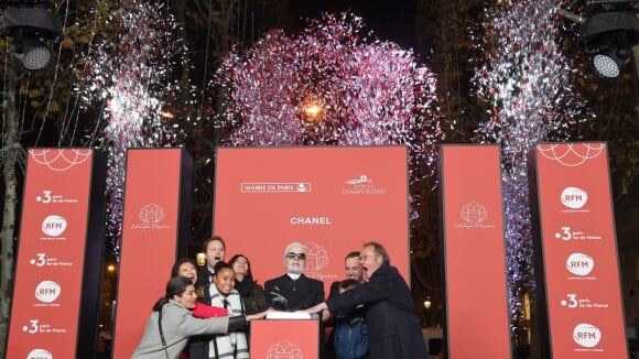 Karl Lagerfeld : Barbu avec Anne Hidalgo, il illumine les Champs-Élysées