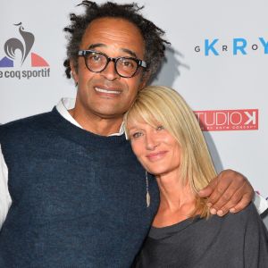 Yannick Noah et sa compagne Isabelle Camus - Soirée de gala des 20 ans de l'association "Fête le Mur" de Yannick Noah au Chalet des Iles à Paris le 9 novembre 2016. © Coadic Guirec/Bestimage